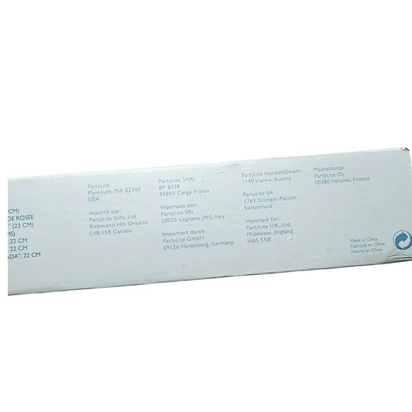 Partylite Dewdrop Candle Ring Wreath 8.5 Winter Holiday Decor In Box Beaded - Picture 3 of 4